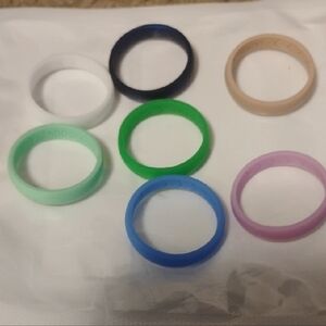 5/$20 Set Of 7 Size 10 Silicone Rings